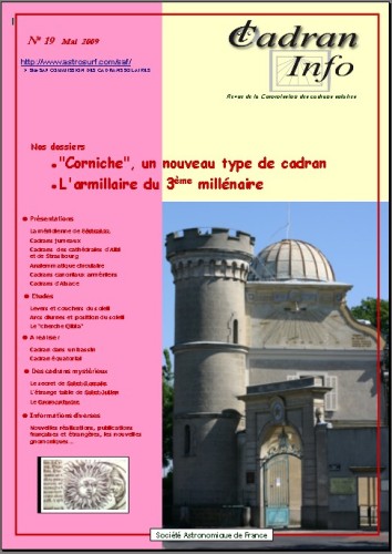Cadran Info No 19, Mai 2009